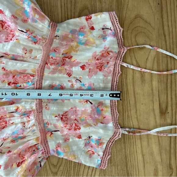 Caroline Constas Tiered Ruffle Maxi Dress Crochet Floral Wedding Guest - Picture 4 of 14